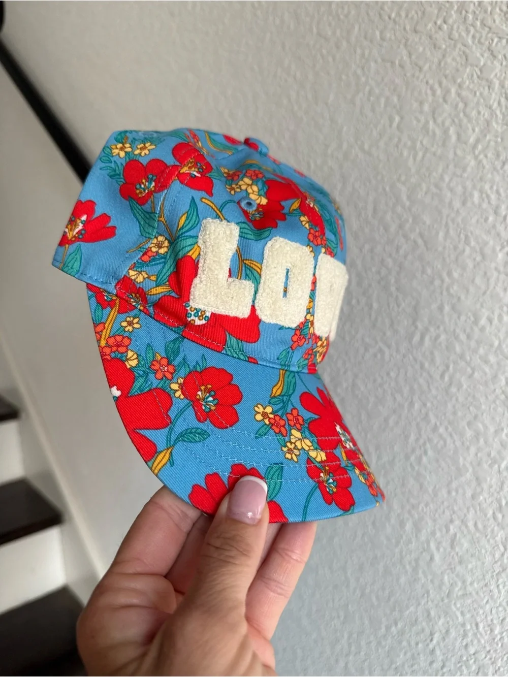 Tory Burch Printed Love Cap In Wildflower NWOT